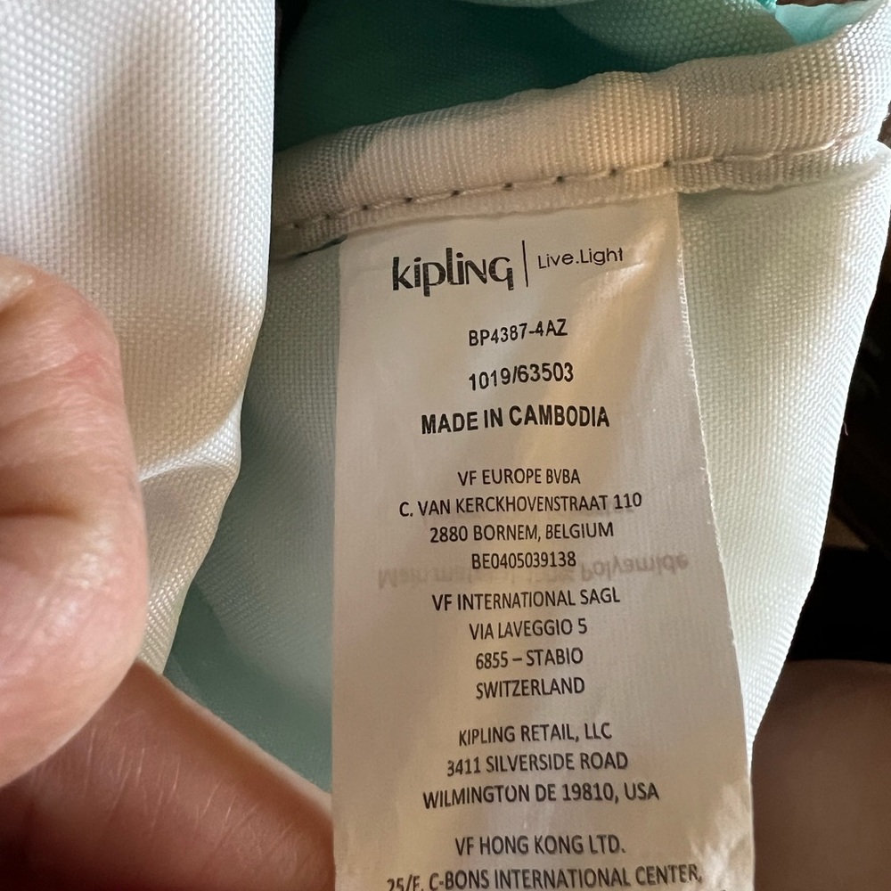 Kipling Ezra Backpack Teal - Picture 11 of 15